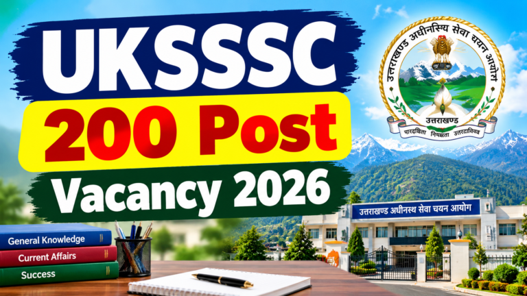 uksssc new vacancy 2026